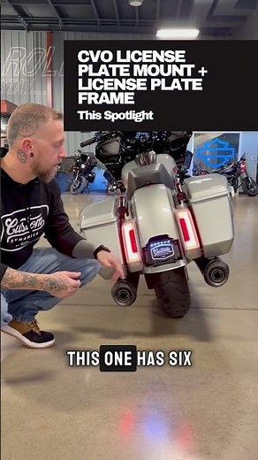 Sleek License Plate Upgrade: Mount & LED Frame for Your Harley