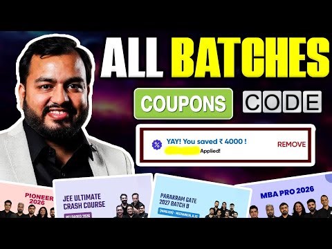 🔥 PW All Batches Coupon Code 2026 🎓 | Flat Discount on All Courses 💥