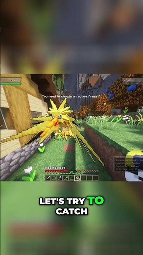 CRAZY Zapdos Spawn! Catching a Legendary Bird! #cobblemon #minecraft #pokemon