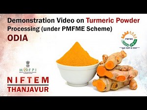 Demonstration Video on Turmeric Powder Processing (under PMFME Scheme) - ODIA
