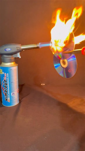 CD vs Blow Torch 🔥 What Happens When a DVD Melts? #shorts #satisfying