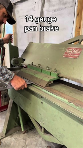 Turning a simple piece of steel into something useful. Using the 14 gauge pan brake to bend up a koozie holder in the shop. Sometimes the smallest projects are the most satisfying. #metalworking #fabrication #shoplife #panbrake #madeinusa