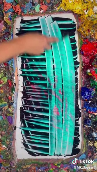 Abstract color journey #fritzdoesart #paintparty #green #oddlysatisfying #fyp #viral #SplashSummerVibe #theweeknd