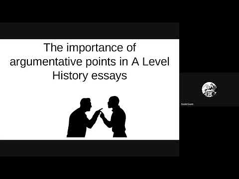 History A Level essay A* tip - Argumentative points