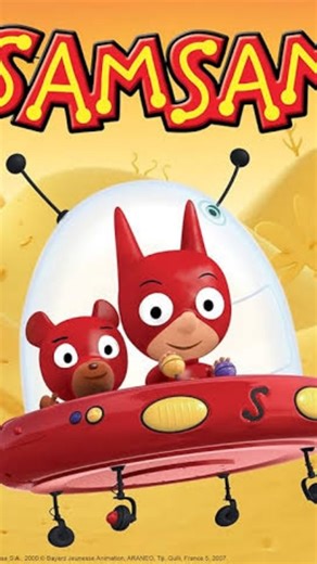 Cartoons/Series Nostalgia on Instagram: "SamSam is a beloved French children’s franchise about a tiny cosmic superhero growing up on Planet Sam. He has everything a hero could dream of a cape, a spaceship called the SamSaucer, superhero parents, and endless space adventures Alongside his best friend Mega, his loyal teddy SamTeddy, and classmates like SweetPea and SuperJulie, SamSam travels through space, faces silly monsters, space pirates, and villains like King Marthial, and slowly learns what