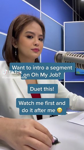 Just in case you guys wanna try this. Hehehe. Duet this and tag me! Enjoyyyy! ☺️ #reporterchallenge #foryou #fyp #foryoupage #duetwithme #trythis #newsanchorchallenge