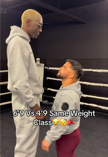 6’9 Vs 4’9 Same Weight Class😂😴🥊#tall #redneck #southern #boxer #countryboy