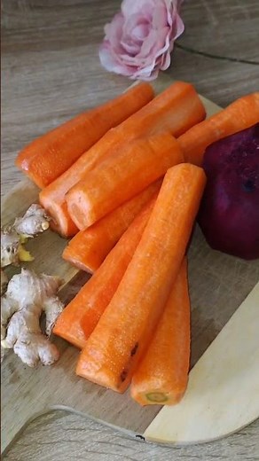 Jus de betterave, carottes et gingembre