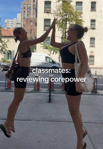 classmates: gigi takes me to @CorePower Yoga 🧘‍♀️⭐️ review of the class at the end #workout #workoutclass #workoutclassnyc #yogasculpt #classmates @ClassPass @gigimama10