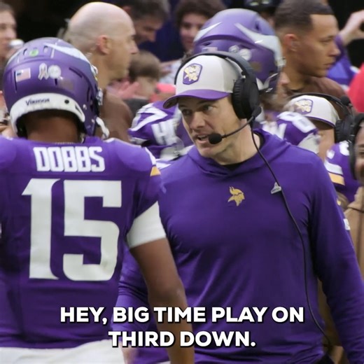 Kevin O'Connell is loving what he sees on the field from Josh Dobbs 👏 | NFL