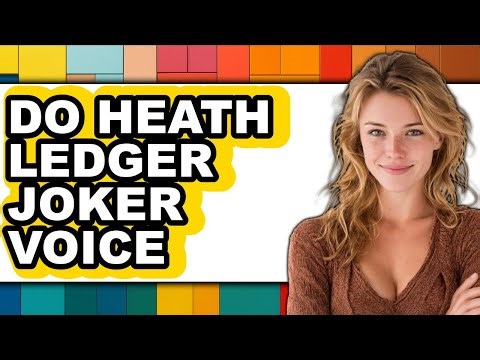 How to Do Heath Ledger's Joker Voice (Updated)