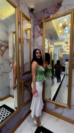 Just green and white today.🫶🏻 | Tiffy Banzon