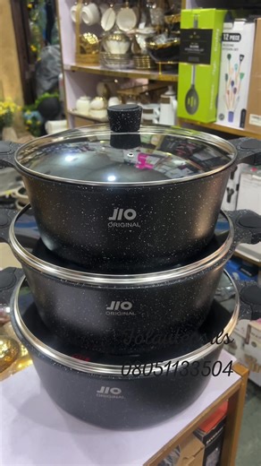Granite cookware set Sizes:32,36,40cm HOW TO ORDER 1)PLS SEND US A DM 2)SEND A WHATSAPP MESSAGE 08051133504 3)VISIT US AT NO 32,SEINDE CALISTO OPP MARBLEFIELD HOTEL OSHODI LAGOS #folautensils #fypシ゚ #granitecookware #lagos