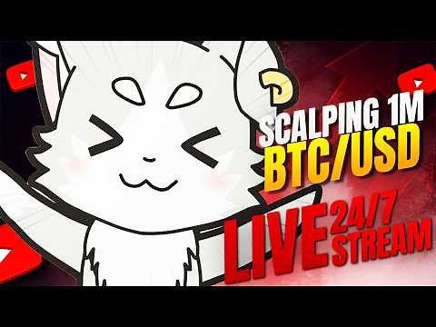 🔴 BTC/USD Real-Time 1 Minute Chart (Educational) - Live BITCOIN Market Data 24/7