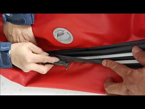 How to replace inner part of air valve inside inflatable boat or raft