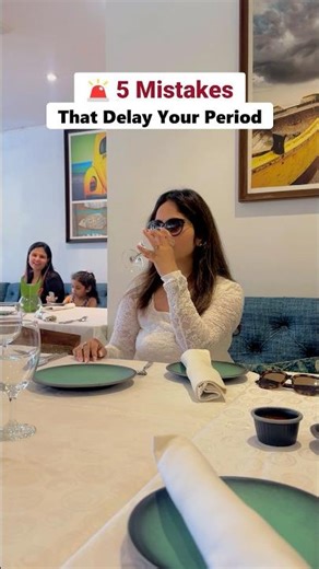 5 mistakes that delay your period ❌ #diet #weightloss #ytshorts