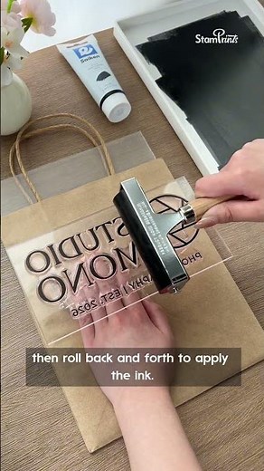 How to Ink a Stamp with a Roller