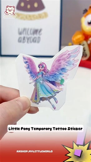 my little pony temporary tattoo sticker | hình xăm nhãn dán tạm thời ngựa nhỏ pony