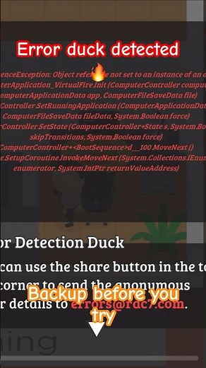 Sneaky Sasquatch - error duck detected | the virtual fire disc #sneakysasquatch #bug #error