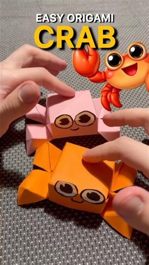 🦀 Easy Origami Crab Tutorial | How to Make a Paper Crab (Step-by-Step)