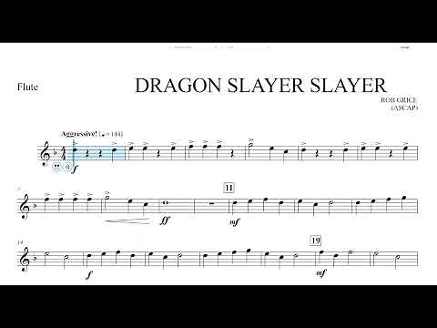 Dragon Slayer (Rob Grice) Flute Play Along