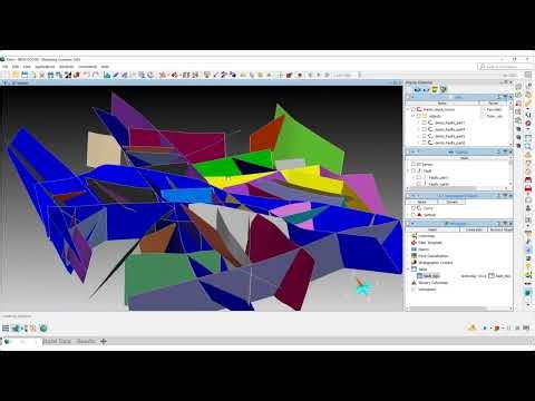 How to create a 3D fault network in GOCAD® Mining Suite