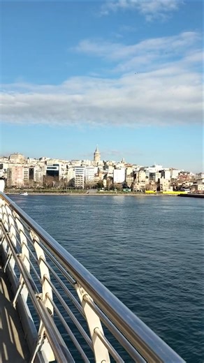 Beautiful View of Istanbul from the Bridge 🇹🇷 | Stunning Cityscape & Skyline #shorts #travel