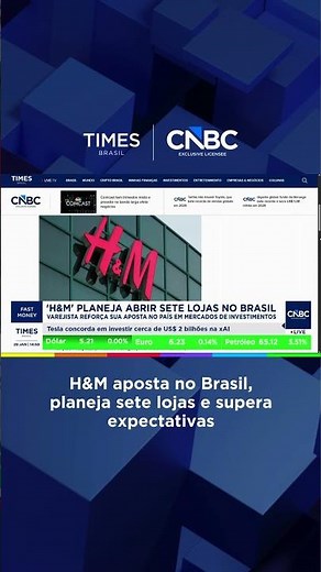 H&M invests in Brazil, plans seven stores and exceeds expectations #shorts