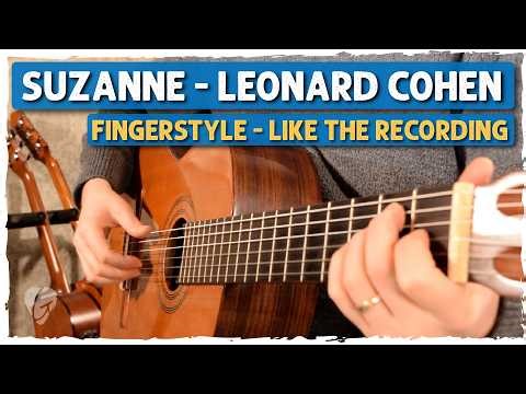"Suzanne" Fingerstyle Guitar Lesson - Easy + Full Version