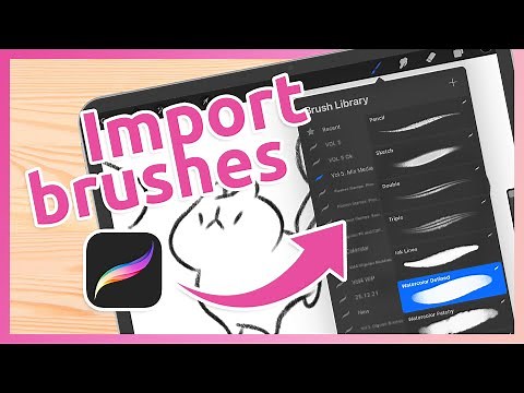 How to import brushes into Procreate ✿ FREE brush ✿ Quick tutorial