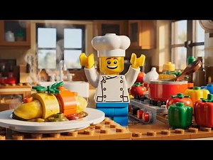 LEGO Cooking ASMR 🍅 Italian Shakshuka Egg Sandwich | Simple Breakfast Hack