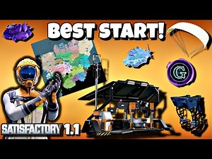 Satisfactory 1.1 Best Way to Start Your Game! Beginner’s Guide #1