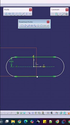 Day-3 CATIA V5 Profile Toolbar | Elongated Hole & Cylindrical Elongated Hole Tutorial