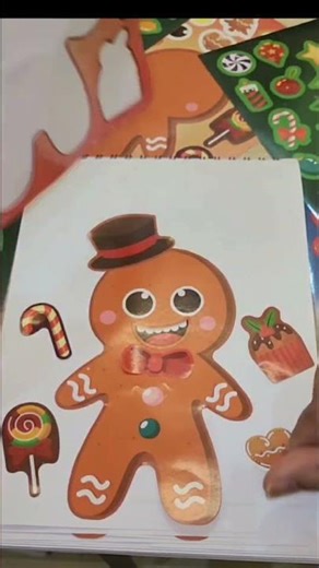 DIY Cocomelon: Make a Gingerbread Face Sticker #CocomelonDIY #GingerbreadCraft #KidsArt