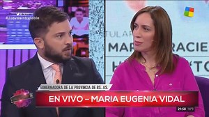 235K views · 3K reactions | María Eugenia Vidal destrozó a Brancatelli después de que el periodista criticara su gestión de gobierno en la Provincia. "Yo no elegí vivir en una base militar para que mis hijos no tengan problemas de inseguridad, vivo en una base militar porque doy peleas que ningún gobernador dio", dijo la Gobernadora. | Tribuna Económica | Facebook