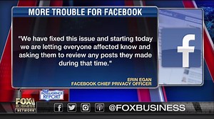 14K views · 184 reactions | A bug was live from May 18 to May 27 where about 14 million Facebook users around the world had their default sharing setting for all new posts set to public, the company revealed. https://fxn.ws/2kTwr45 | Fox Business | Facebook