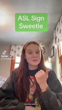 Learn How To Sign "Sweetie" in ASL for Beginners | American Sign Language #shorts
