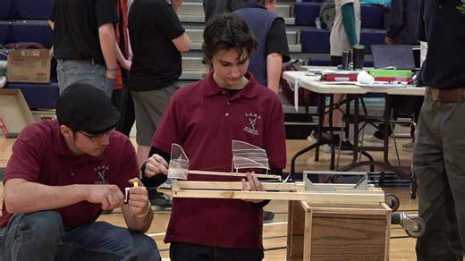 Students show off their skills at the Science Olympiad Tournament
