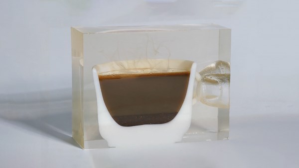 Resin Coffee Art – How to Make a Half-Cup Coffee Scene in Resin
