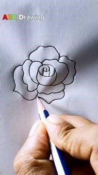 how to drawing a beautiful rose with pencil | Shorts Tutorial