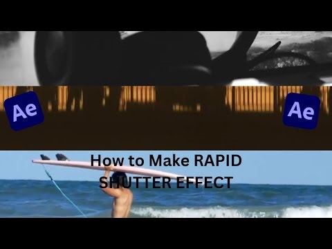 How to Make RAPID SHUTTER EFFECT in After Effects