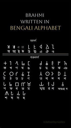 The Delta Of Dynasties | From Brahmi to Bengali - The ancient script that gave birth to our letters, carrying over 2,000 years of linguistic evolution. . . . . . .... | Instagram