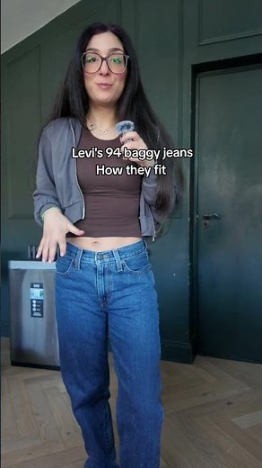 levi's 94 baggy jeans how they fit and try on #levis