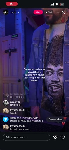 Zayn instagram live #zayn #zaynmalik #instagramlive #instagram #newmusic