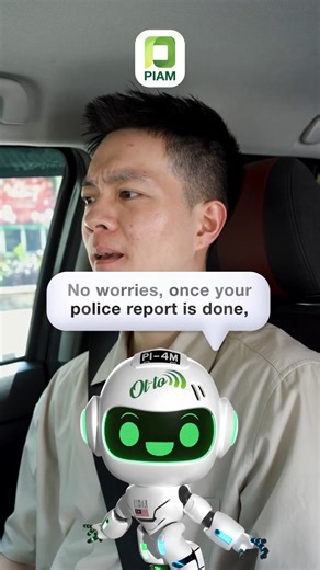 Accident stress is real, but don’t panic! Lodge your police report and file your insurance claim online. 🚗🤳 Stay informed and protected with PIAM! #PIAM #InsuranceClaim #RoadAccident #Kemalangan | Tokio Marine