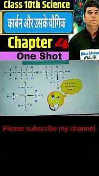 Class 10 Science Chapter 4 कार्बन और इसके यौगिक। Short view of Chapter 4 कार्बन और इसके यौगिक।