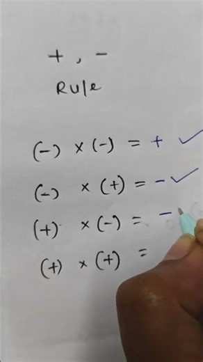 + or - Rule # maths #Formula || Edusparx