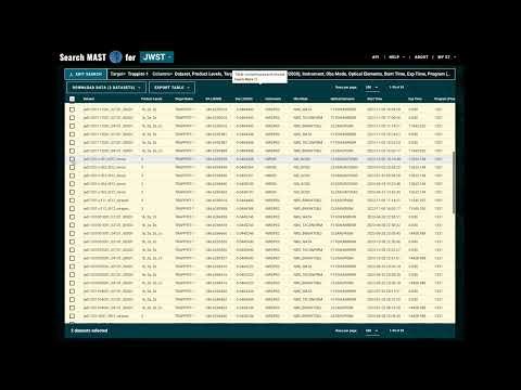 MAST Search Demo