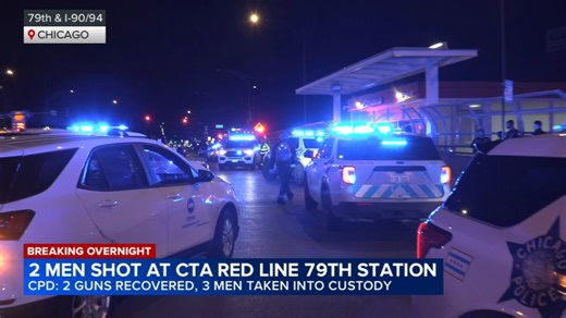 Chicago, CTA Red Line shooting: 2 shot at 79th Station in Chatham, police say 3 taken into custody, 2 guns recovered Sunday