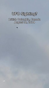 Sighting Alert! A mysterious black oval was spotted hovering over the skies of British Columbia. Could this be proof of something otherworldly, or just another unexplained phenomenon? Full Description: I was eating dinner and watching Alone. I saw a black dot out my window and wondered how/why a bird would be flying so high up. Then realized it was too big to be a bird and was the wrong shape. I grabbed binoculars and went to have a look. Visibility is good with some high cloud. We had thunderst
